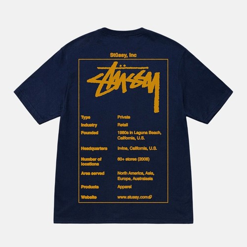 Stussy Wiki Tee Large Navy Men's