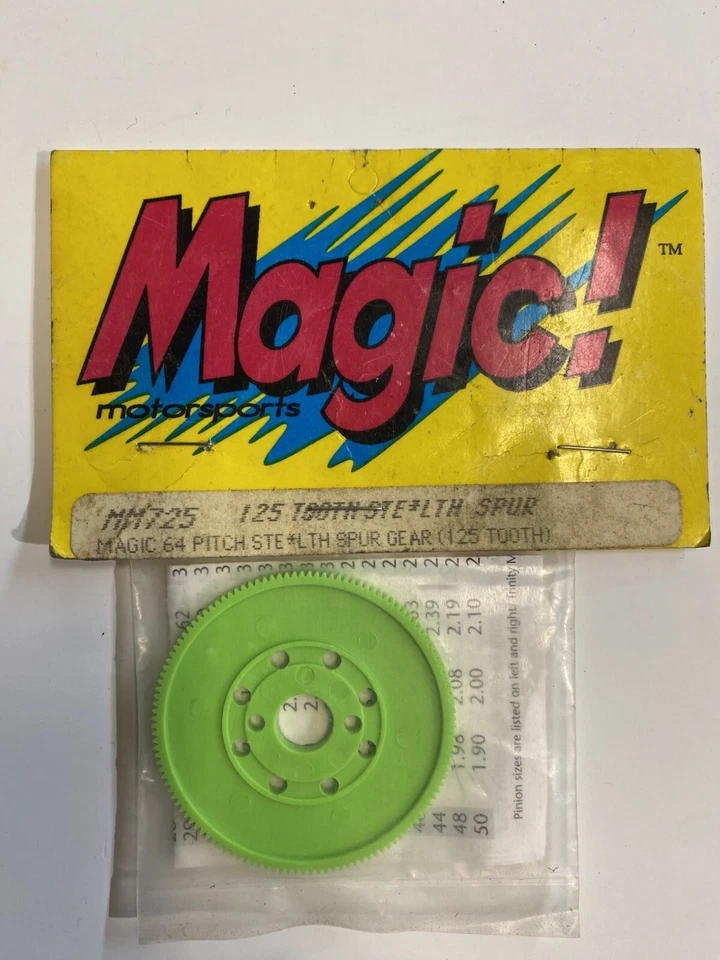 Vintage Trinity Magic Green Stealth Spur Gear 64 Pitch  RC Pan Car RC10 TRC 4pcs - Image 4 of 4