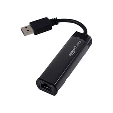 AmazonBasics USB 3.0 to 10/100/1000 Gigabit Ethernet Internet Adapter NEW %