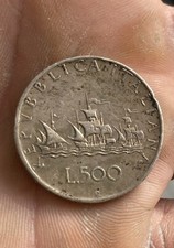 500 LIRE ARGENTO CARAVELLE 1959 Repubblica Italiana