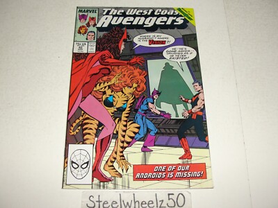 West Coast Avengers #42 Direct Comic Marvel 1989 Vision Quest Scarlet Witch 1st
