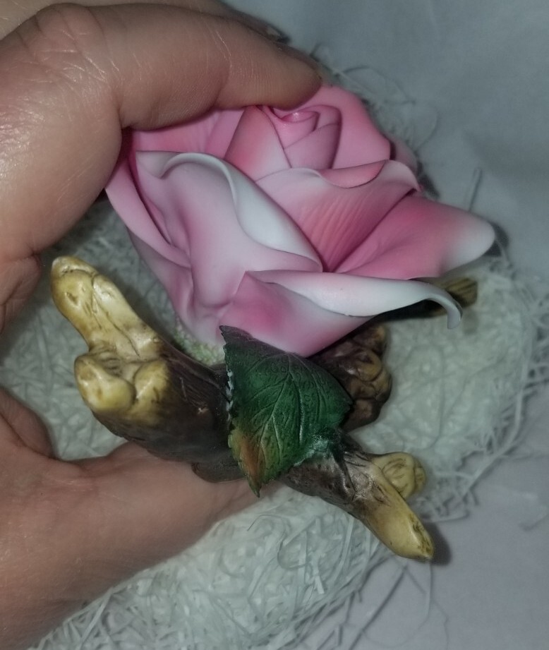 Vintage Italian Porcelain Pink Rose Decor. RS22 | eBay