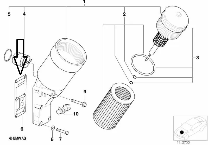 Fits ELRING 748.811 FILTER HOUSING GASKET OIL - Image 2