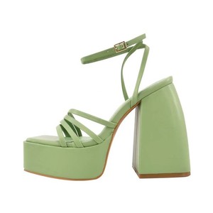 Women's Platform Chunky Heel Ankle Strap Sandals US9