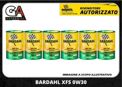 Huile Moteur 0W30 Bardahl Technos XFS AV504 BMW VW AUDI 6 Litres 369040 - Photo 1/4