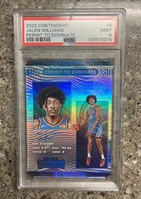 2022-23 Contenders Jalen Williams #6 Rookie RC Permit To Dominate SP PSA 9