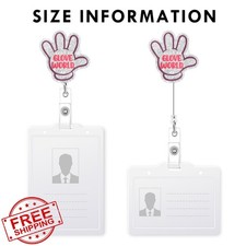 Nurse Badge Reel Retractable Clip Balloon Glove ID Holder Medical Worker