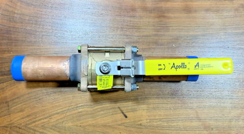 Apollo 2" Ball Valve Bronze 3-Piece Full-Port Copper Tube Extensions # 82-248-H5