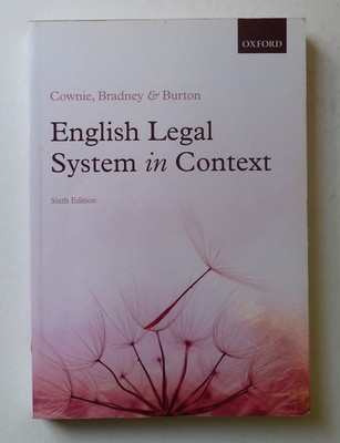 English Legal System in Context 6e