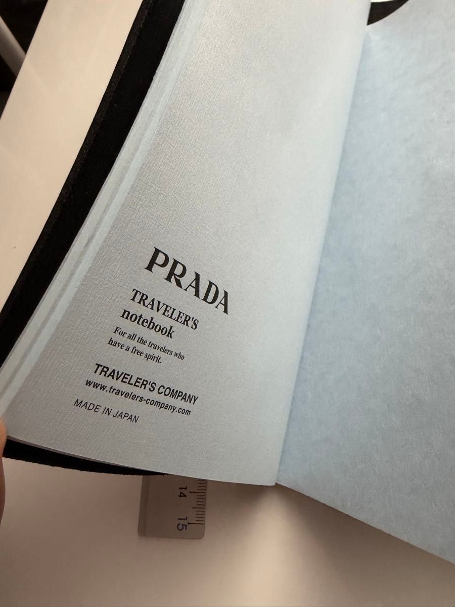 Ultra Rare PRADA x TRAVELER'S NOTEBOOK Limited Edition Black Regular  thumbnail 4