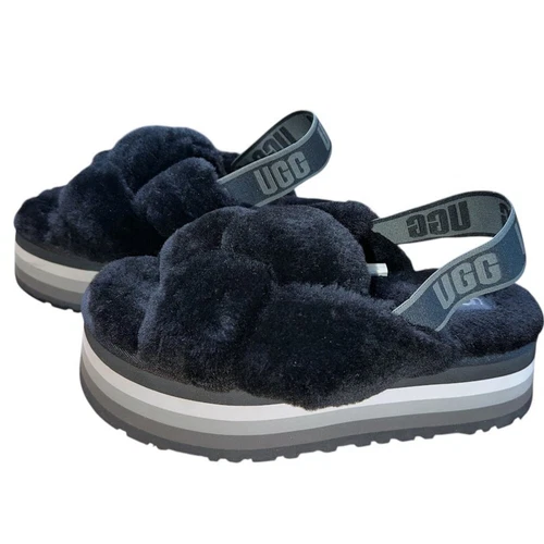 Sandalo UGG nodo discoteca nero donna 9