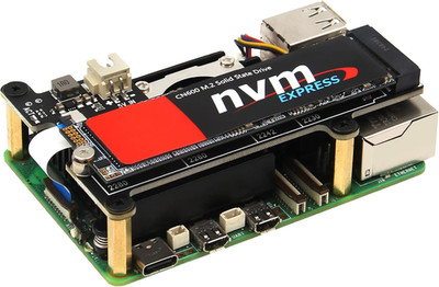 X1001 Pcie to M.2 HAT Key-M Nvme SSD PIP Pcie Peripheral Board for Raspberry Pi 