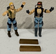 G.I. Joe 1985 Buzzer & Torch Dreadnok Action Figure Combo Cobra W/Accessories