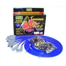 Taylor 83653 V8 Thundervolt Spark Plug Wires, 8.2mm, Blue, 135 Degree Plug Boot