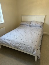 White Dusk double bed - excellent condition 