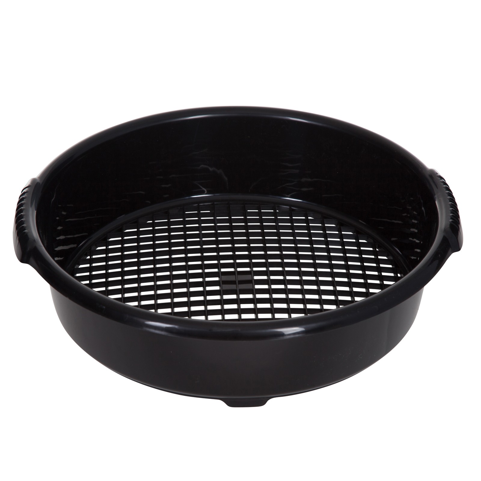 36cm Garden Sieve Plastic Mesh Stone Debris Sifter Riddle Riddler Soil Black