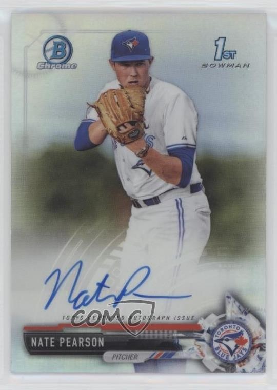 2017 Bowman Draft Chrome Pick Refractor 401/499 Nate Pearson #CDA-NPE Auto 06z2