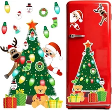 Christmas Refrigerator Magnets Set of 25, Magnetic Tree for B 