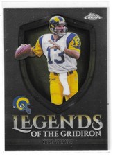 Kurt Warner Topps Chrome 2025 LOG-1 Legends Of The Gridiron Base Insert - Rams