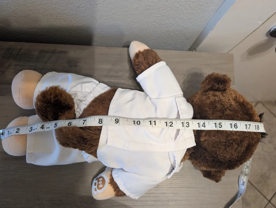 Build-A-Bear Brown Monkey Plush 18” aposentado 2016 com roupa de marinheiro da Marinha dos EUA - Imagem 2 de 4