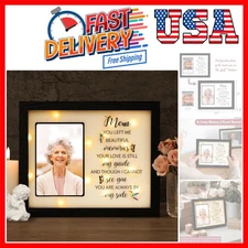 Sympathy LED Shadow Box 4x6 Picture Frame - Memorial Gifts for Loss of Mom, G...