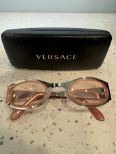 VINTAGE VERSACE PINK STEEL SUNGLASSES