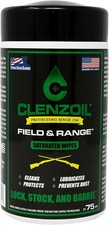 CLENZOIL Field & Range Tub of 50 Saturated 5" x 7" Wipes, cleans, oils, protects
