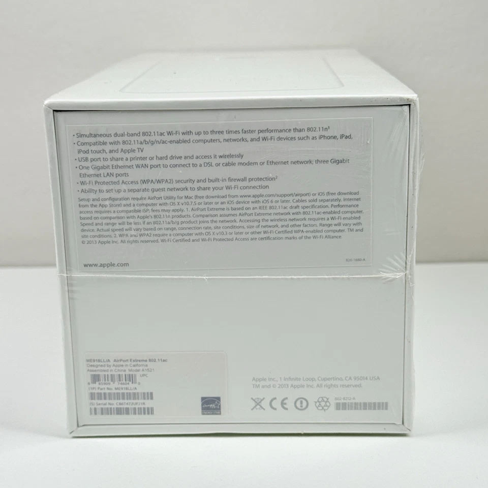 Apple AirPort Extreme Base Station 802.11ac Wi-Fi Router A1521 Factory Sealed - Image 4 of 4