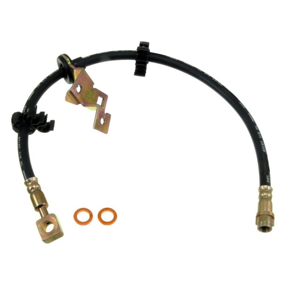 For Mercedes-Benz ML350 2003 2004 2005 Brake Hose EPDM Rubber Black Banjo End 1 Foto 2 de 4