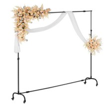 Backdrop Stand with Wheels, 7 x 10 ft Adjustable Photo Backdrop Stand Kit, Move
