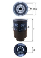 Kraftstofffilter Knecht KC 67 FÜR Ford LDV LTI FÜR Nissan Treibstofffilter