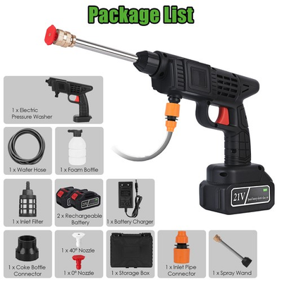 #ad Portable Cordless Pressure Washer 21V Portable Power Cleaner 400PSI Foam Sprayer $38.99