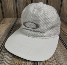 Vintage Oakley Software O Matter Mesh Hat Cap Snap Back White USA Made