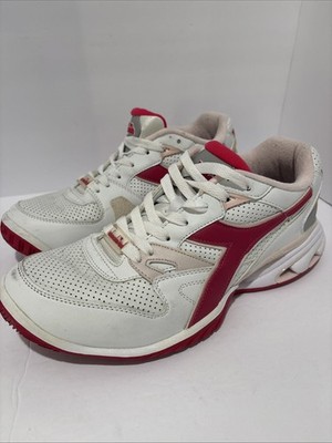 Diadora B Icon Sneakers Women s Size 8.5 Made in Italy White Red D5000