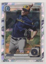 2020 Bowman Chrome Prospects Atomic Refractor Zack Brown #BCP-34 uk2
