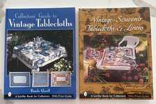 2 Vintage TABLECLOTH Collectors BOOKS hb by P...