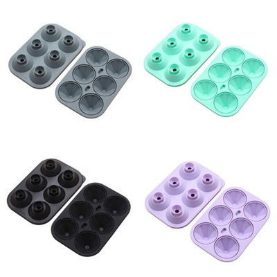 Grade Silicone 3D Irregular Ice Mold for DIY Drink Round Ice Ball Maker