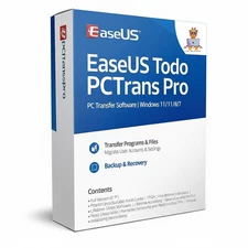 EaseUS Todo PCTrans Professional Lifetime Upgrades  DVD