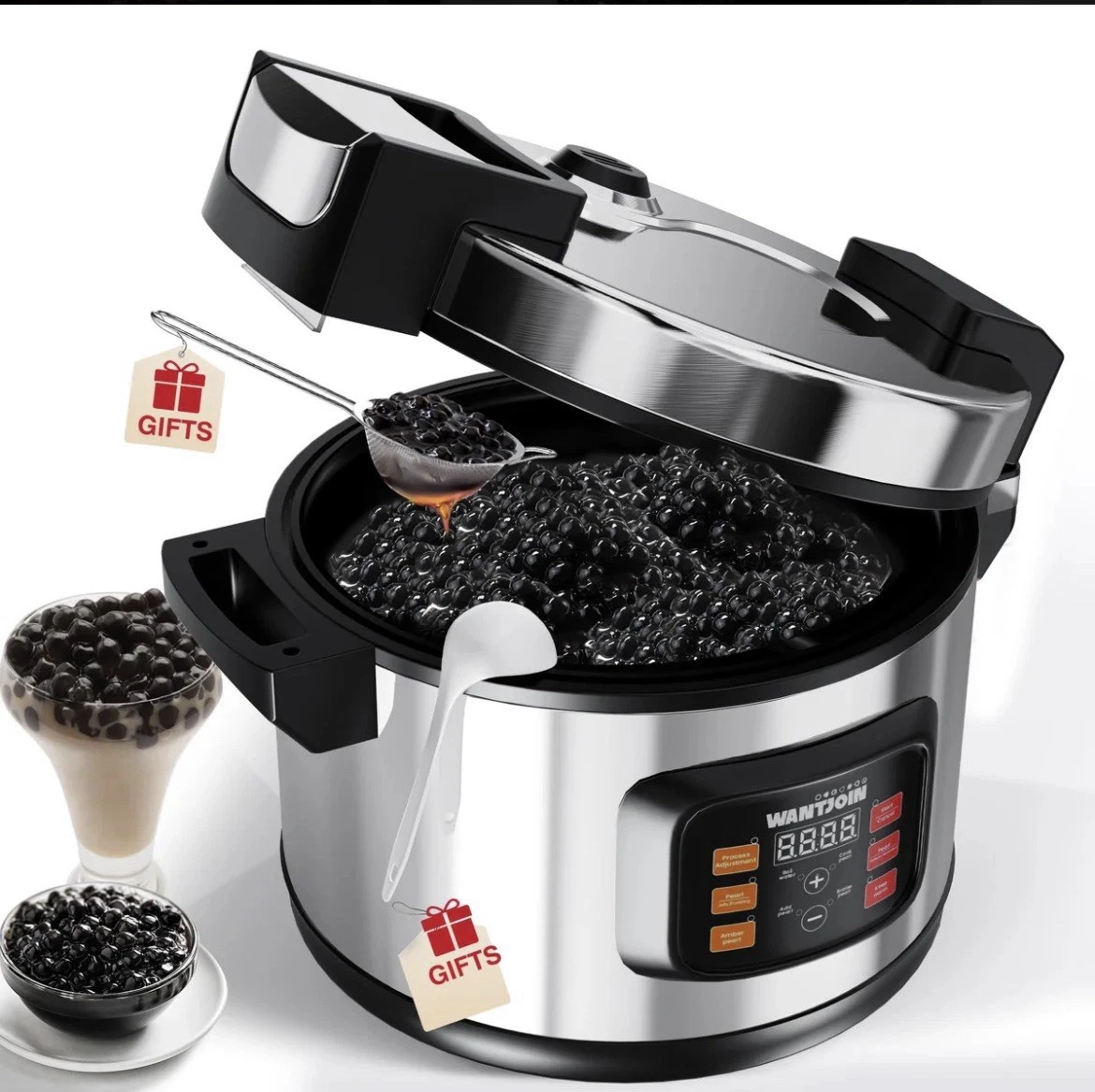 5L Pearl Pot Maker Machine Commercial Tamiya Boba Cooker Bubble Tea Maker