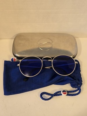 Pepsi Sunglasses Blue Lenses In Bag With Silver Pepsi Case