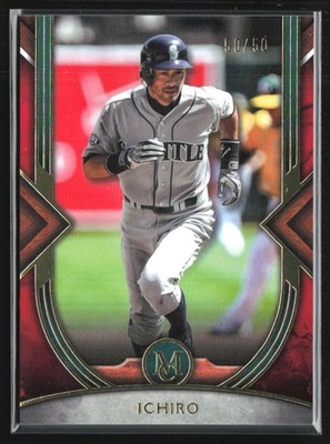 Ichiro 2022 Topps Museum Collection Ruby /50 #58 Seattle Mariners