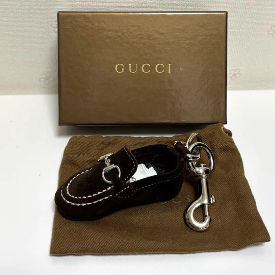 Porte clés chaussure GUCCI marron accessoires
