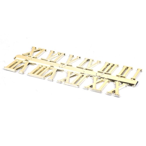 Stick on clock numbers roman numerals 10mm art craft dial sticking gold 1 se-$p - Picture 5 of 13