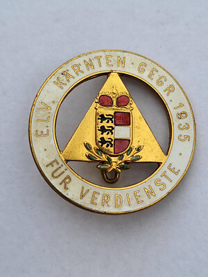 Abzeichen E.L.V. Kärnten Gegr. 1935 Für Verdienste