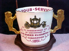 Paragon Loving Cup Mug/Cup Commemorate HM Queen Elizabeth 11 25th Coronation