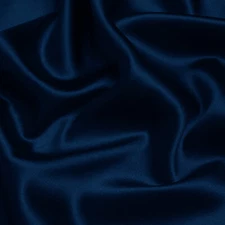 Dark Blue 100% Pure Mulberry Silk Fabric by the Yard 44" width 19 mm 6A Grade