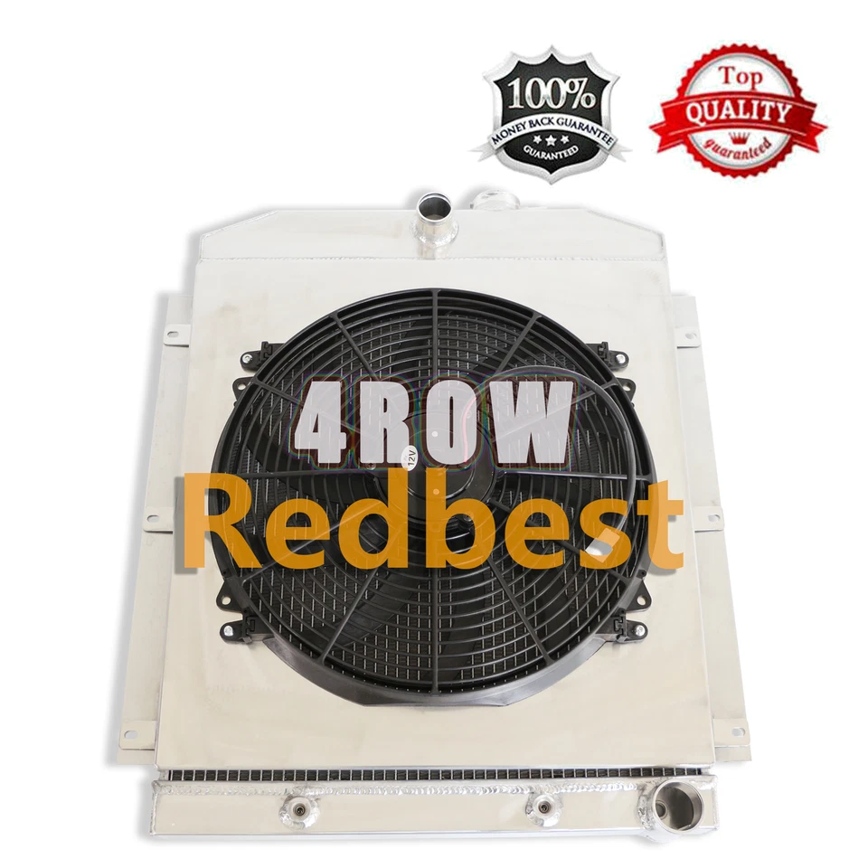 Ventilador de cubierta de radiador de 4 filas para Chevrolet Fleetmaster/camión/camión Fleetline 47-54 Foto 3 de 4