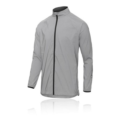 grey reflective running jacket