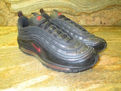 2008 Nike Air Max 97 Sample SZ 9 Black Varsity Red Breds OG Schwarz  312641-063 | eBay