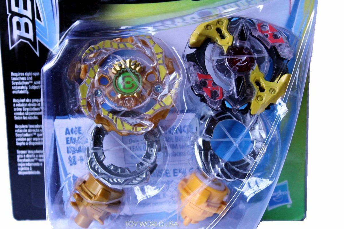 Hasbro Beyblade Burst Turbo Gold-X Betromoth B4 & Galaxy Zeutron